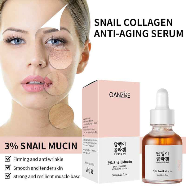 Snail Collagen Anti-Aging Serum for Firming and Wrinkle Care