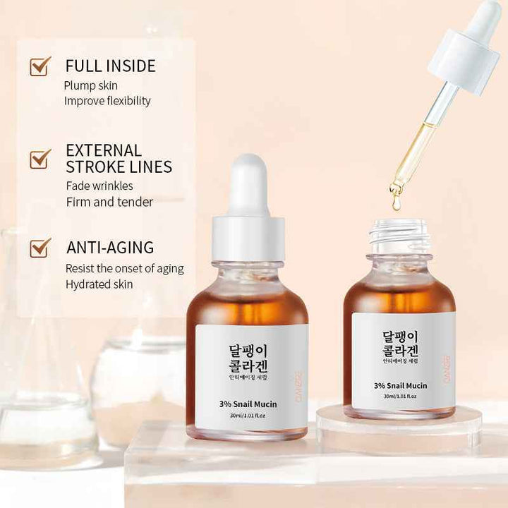 Snail Collagen Anti-Aging Serum for Firming and Wrinkle Care