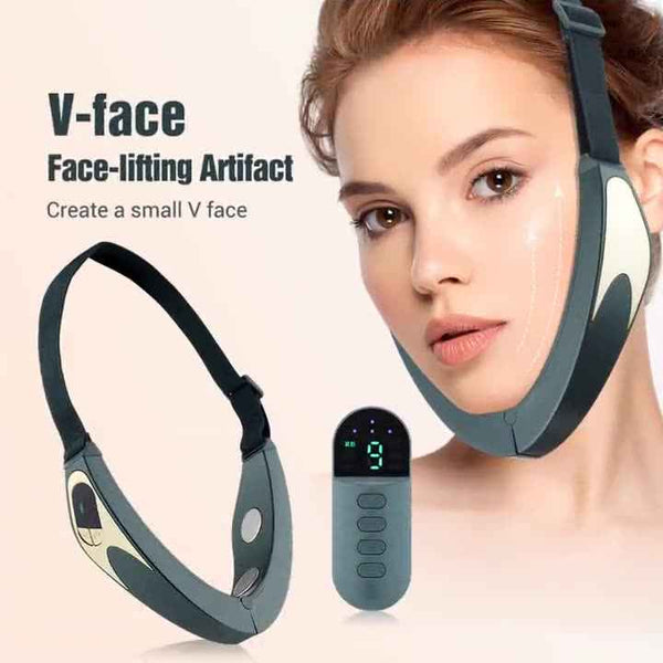 V-Shaping EMS Face Lifting Device with LED Light Therapy