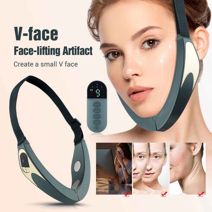 V-Shaping EMS Face Lifting Device with LED Light Therapy